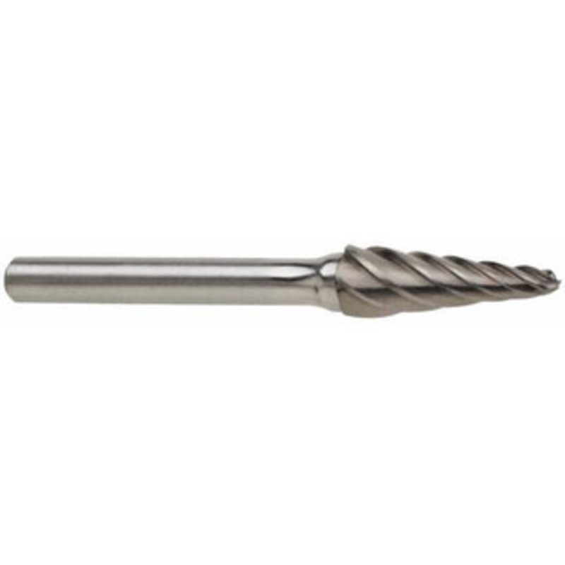 Atrax 5/8 Cut Diam, 1/4 Shank Diam, 14 Fluted Taper Burr Radius End, 3-3/16 OAL, 1-5/16 LOC SL-6FM-ATX – 85289544