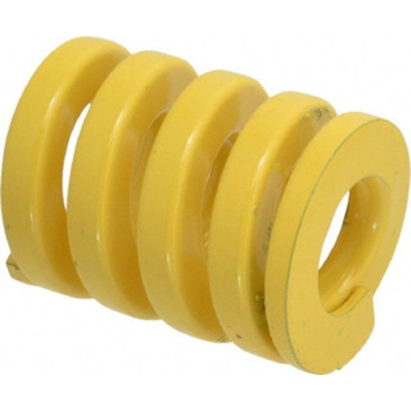 Danly 2 Hole Diam, 1 Rod Diam, 2-1/2 Free Length, Yellow Die Spring 414 Lb Max Deflection, 0.63 Max Deflection, Extra Heavy Duty, Chromium Vanadium Steel 9-3210-36 – 76017417