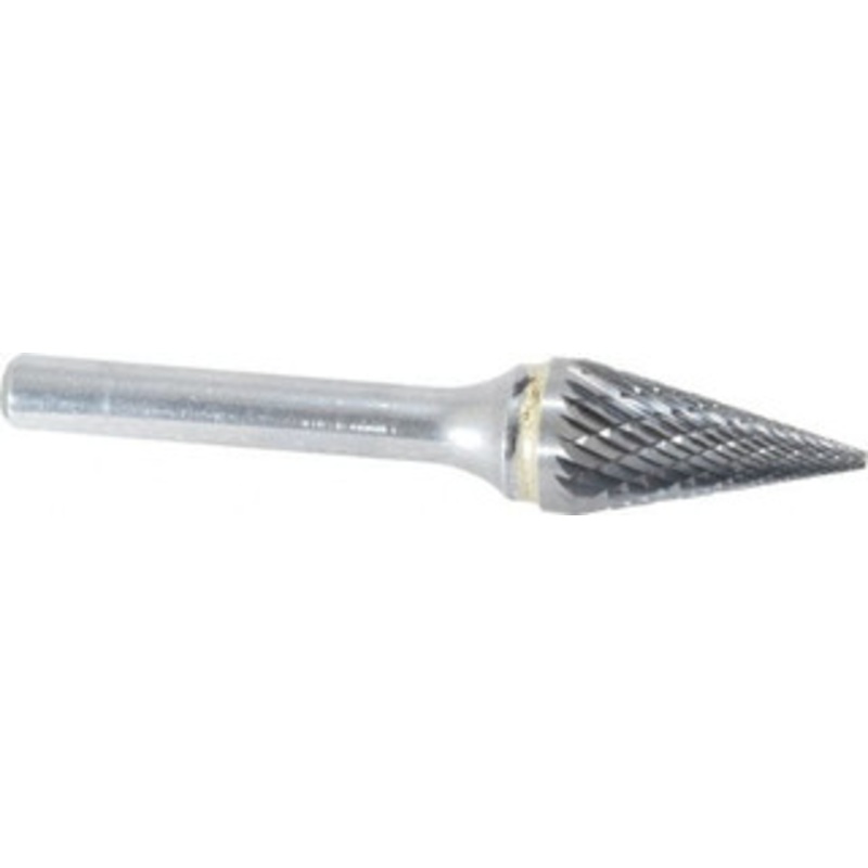 SGSPRO 1/2 Cut Diam, 1/4 Shank Diam, 28 Carbide Double Cut Cone Burr Point End, 7/8 LOC 15603 – 05292073
