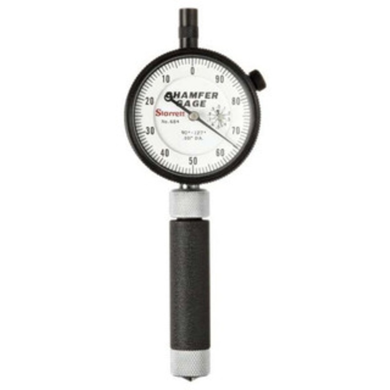 Starrett Dial Internal Chamfer Gage 684-1Z, 0 – 3/8 Capacity, 90 – 127 Angle Range