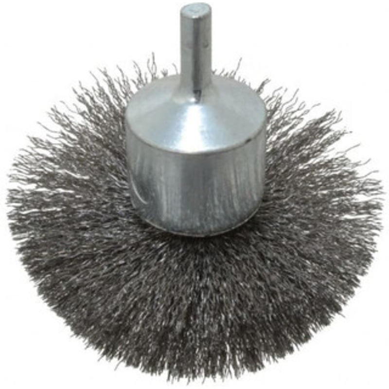 Weiler Abrasives 3 Diam Steel Flared Crimped End Brush 1/4 Shank Diam, 16,000 Max RPM 90304 – 00462820