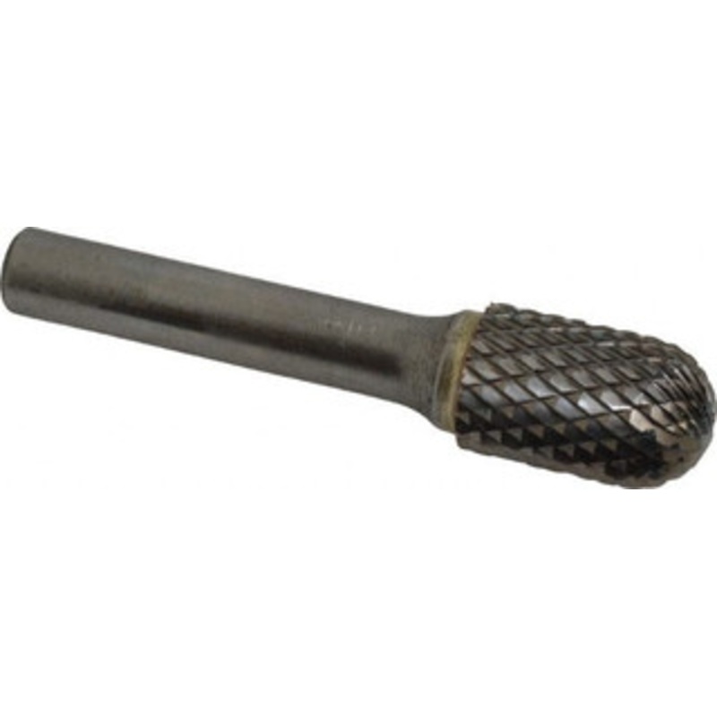 SGSPRO 5/8 Cut Diam, 3/8 Shank Diam, Carbide Double Cut Cylinder Burr with Radius Radius End, 3 OAL, 1 LOC 10278 – 66741547
