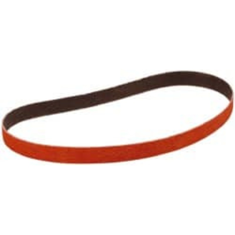 3M 1/2 Wide x 12 OAL, 80 Grit, Ceramic Abrasive Belt Ceramic, Medium, Coated, YF Weighted Cloth Backing, Wet/Dry, Series 984F 7000119518 – 64407331