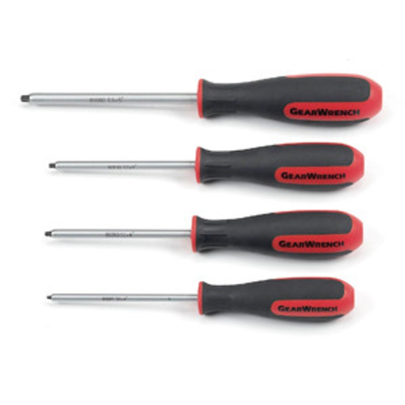 GEARWRENCH 4 Piece Square Drive Screwdriver Set(S0 to S3) – KD80065