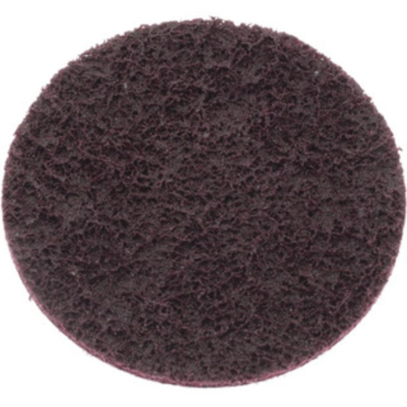 Merit Abrasives 3 Aluminum Oxide Quick Change Disc Type R Attachment, Medium Grade, Brown, Non-Woven, 20,000 RPM, Power-Lock Type 3 Compatible 08834166291 – 01829142