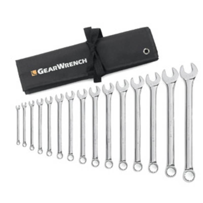 GEARWRENCH 15 Pc. SAE Long Pattern Wrench Set (Non-Ratcheting) – KD81918
