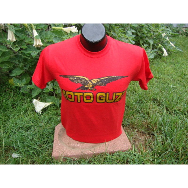 Moto Guzzi Old style Logo Tee Shirt SMALL #041060 (#041060)