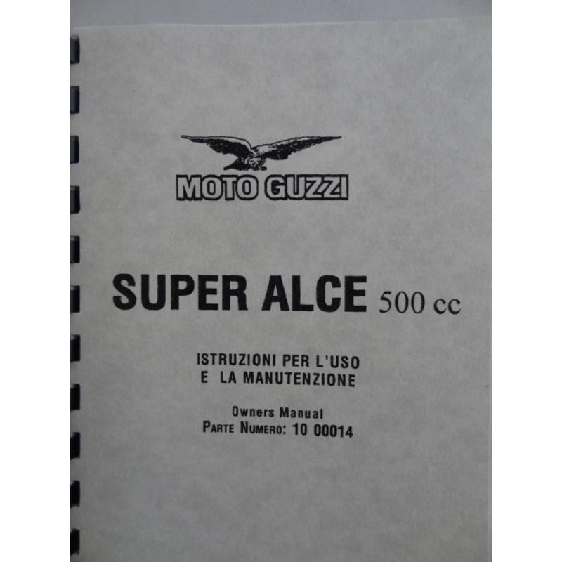Superalce 500 Owners Manual Italian Only (#1000014)