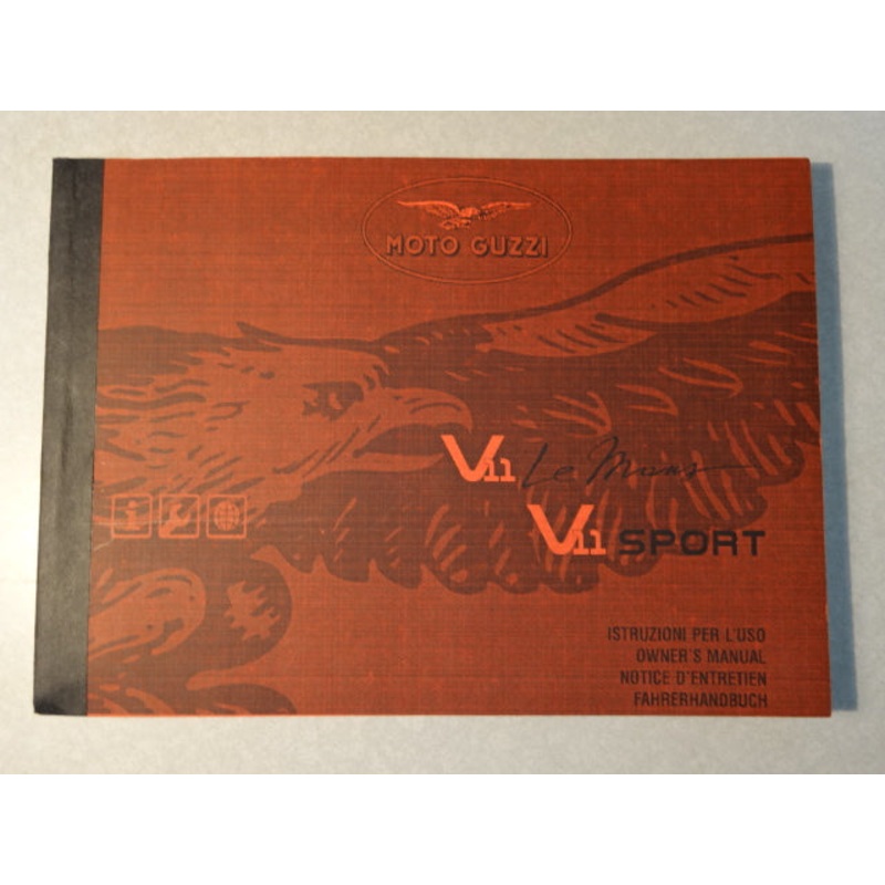 OWNERS MANUAL V11 LE MANS & V11 SPORT (#01900060)