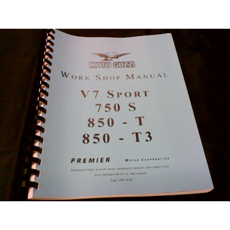 W/S MANL V7SP, V750S, T & T3 (#14920120)
