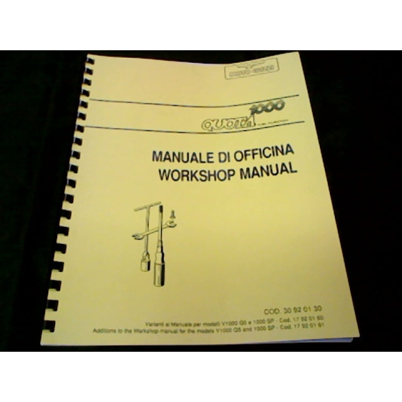 W/S MANL SUPPLEMENT 1000 CC QUOTA. (#30920130)