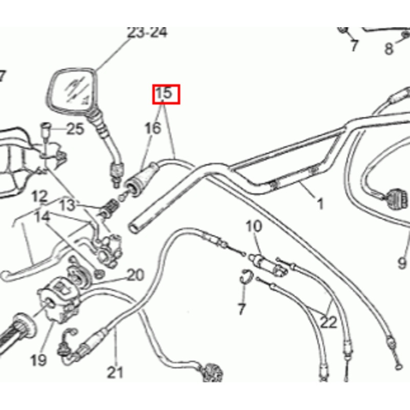 CABLE, CLUTCH (#31093035) 750 XPA