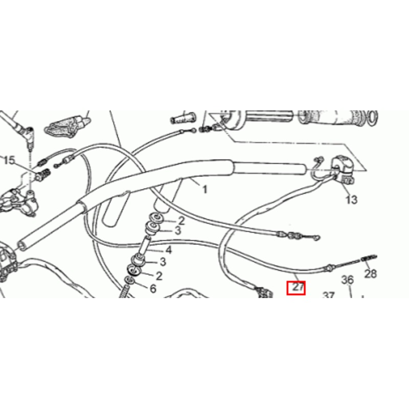 CHOKE CABLE A (#02132810)