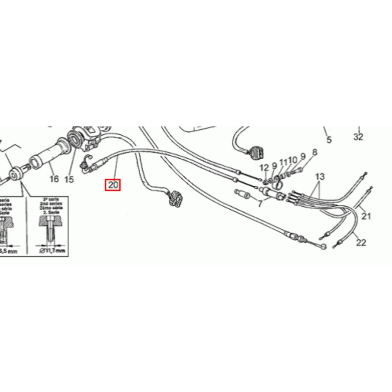 CHOKE CABLE (#30132860)