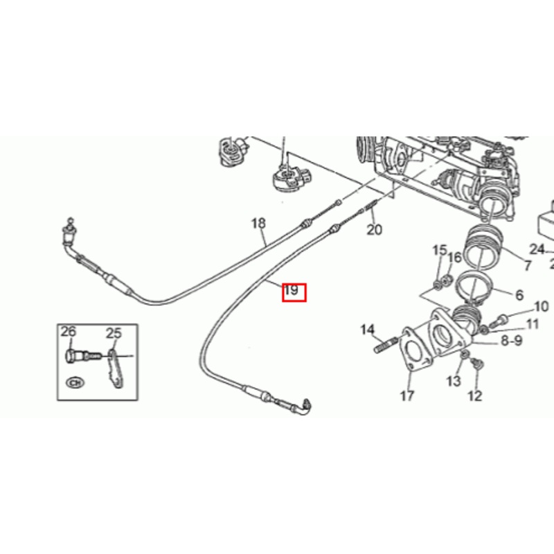 CHOKE CABLE (#30132870)