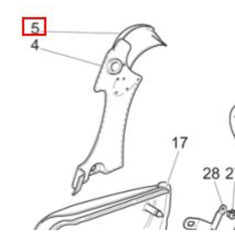 RH SHOCK COVER(#03558167)