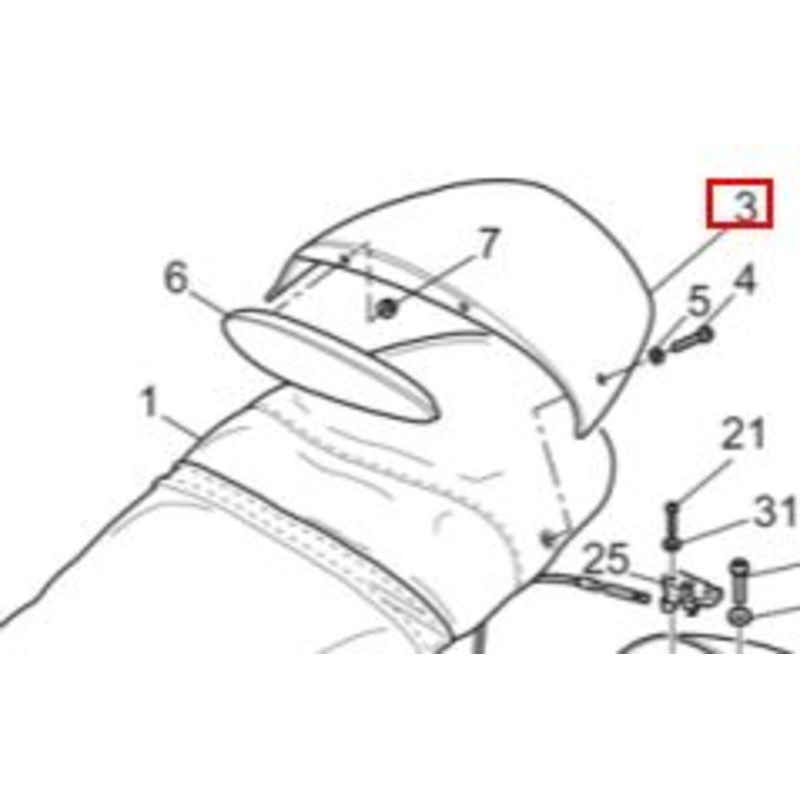 SEAT COVER (#01466460)