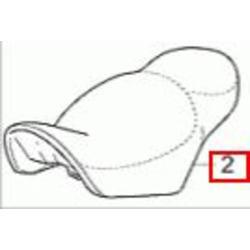 SEAT (#03460515) RED LEATHER