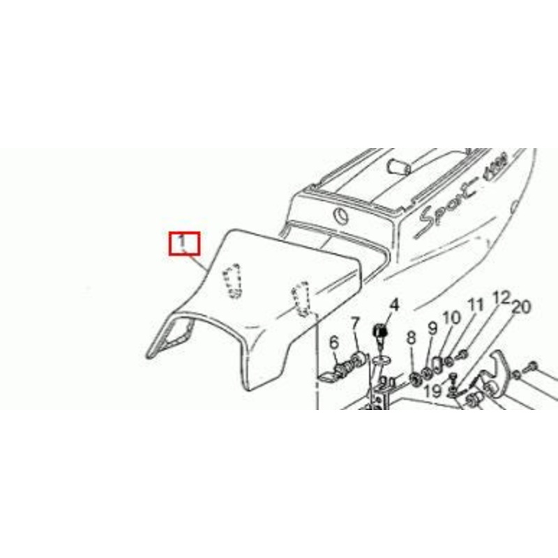 Seat Front 1100 Sport 94-96 (#37460505)