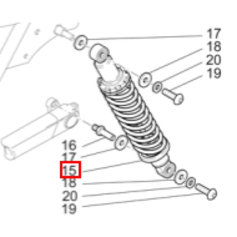 Shock absorber (0355 0250) (#03550250)
