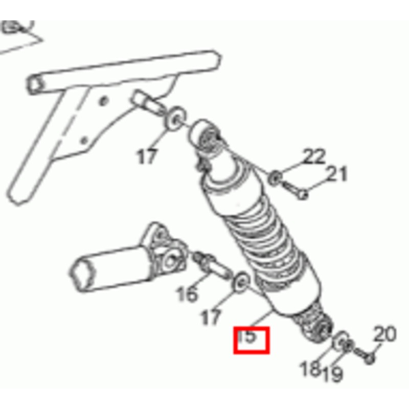 Shock, Rear (03550230) (#03550230)