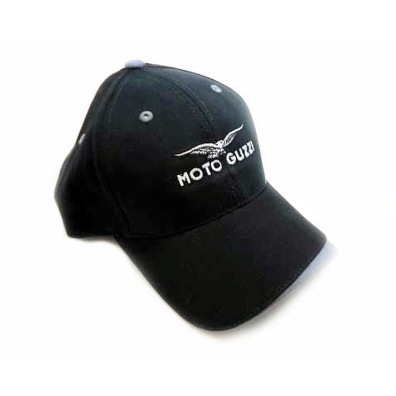 Embroidered Blk/Gray Guzzi Ball Cap (#791006)