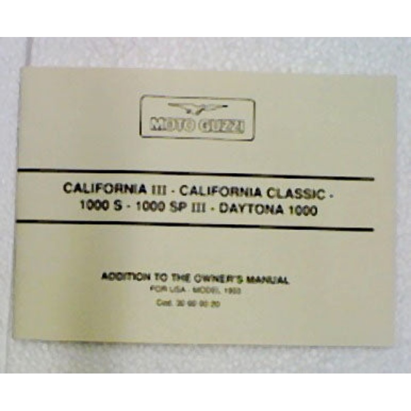 O MANL USA CAL III , 1000S, SP3 AND DAYTONA (#30900020)