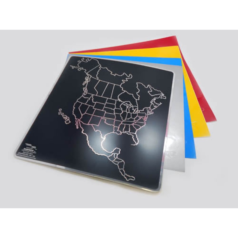 12×13 inch Travel Trax Map Plak Kit (#062000)