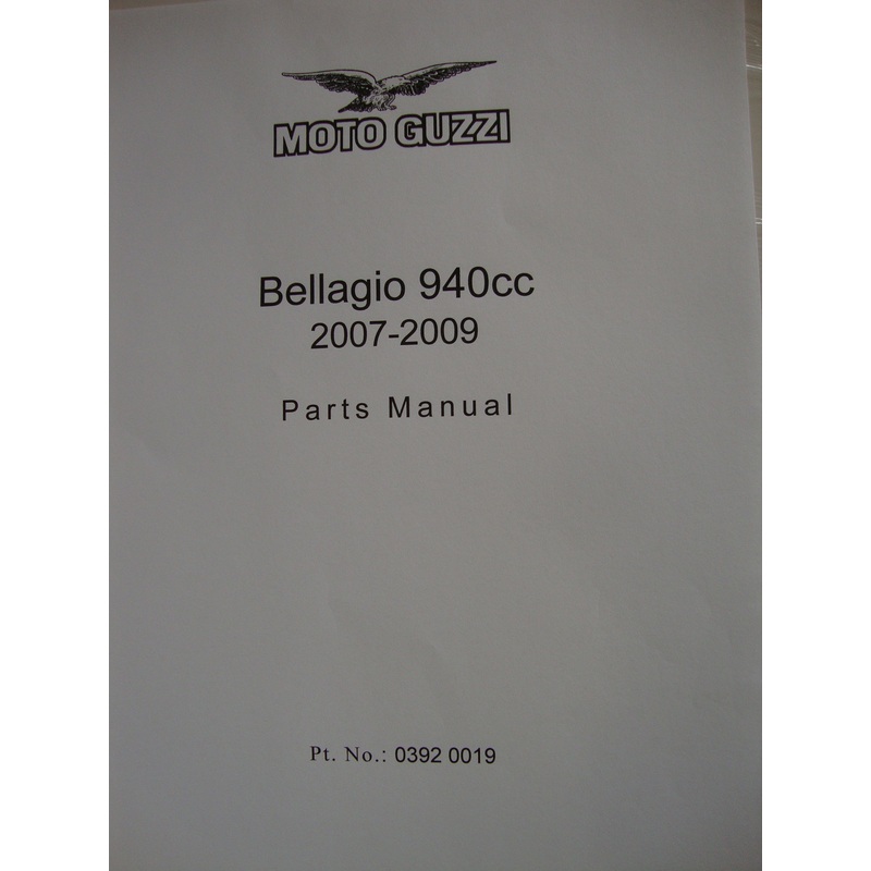 Bellagio 940 2007 -2009 Parts Book (#03920019)