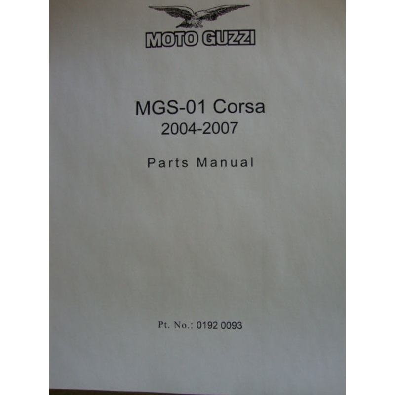 MGS-01 Corsa 1200 2004-2007 Parts Manual (#01920093)