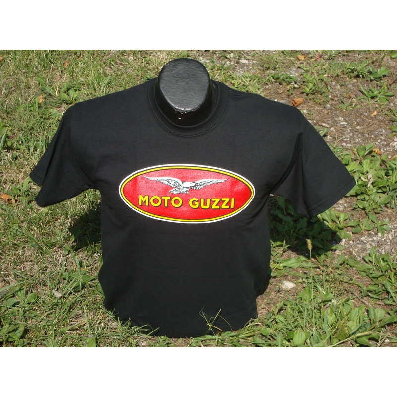 Moto Guzzi Oval Logo Black T-Shirt (10509200) (#10509200)