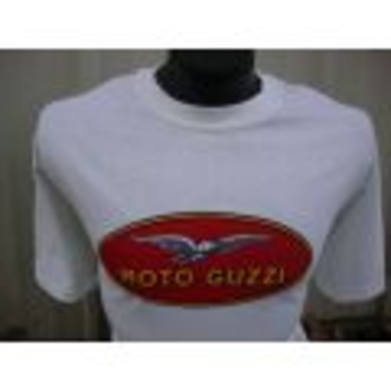 Size: L Moto Guzzi Oval Logo T-Shirt 100% Cotton (#10509020)