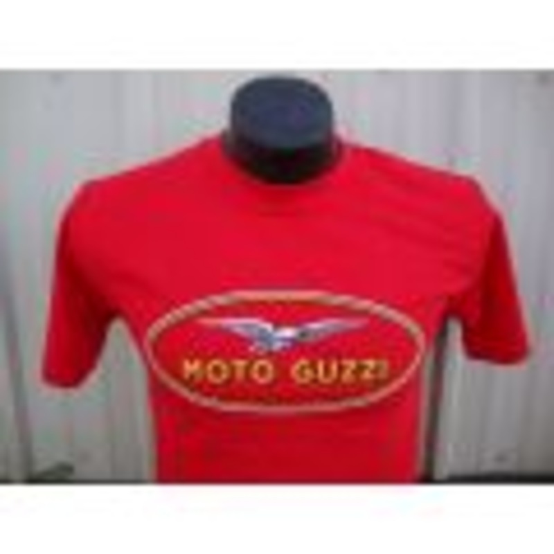 Size: L Moto Guzzi Oval Logo T-Shirt 100% Cotton (#10509120)