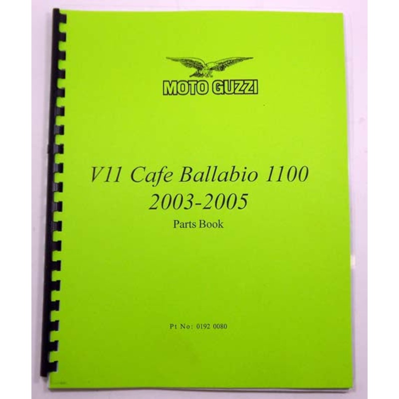 V11 Cafe Ballabio 2003-2005 Parts Manual (#01920080)