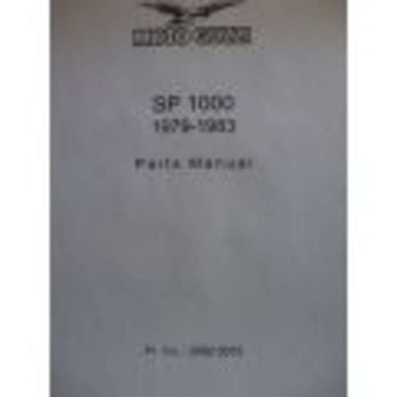 SP 1000 1979-1983 Parts Book (#30920015)