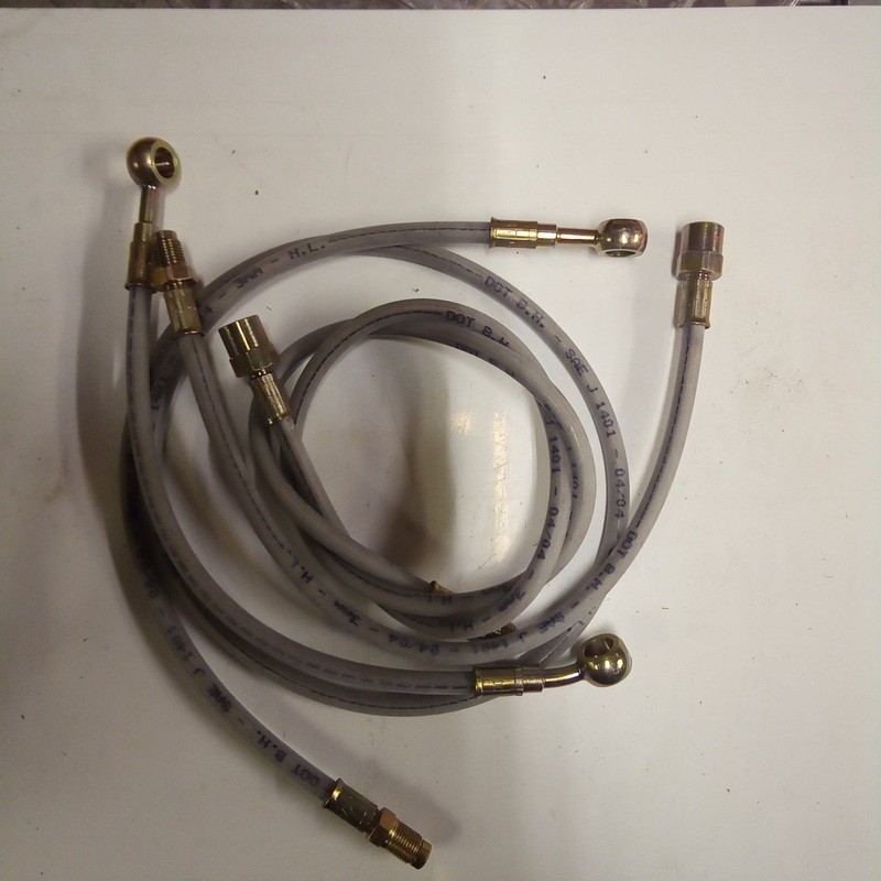 BREMBO STAINLESS BRAKE LINE KIT 1000GT 88/89 (#6GU05I4)