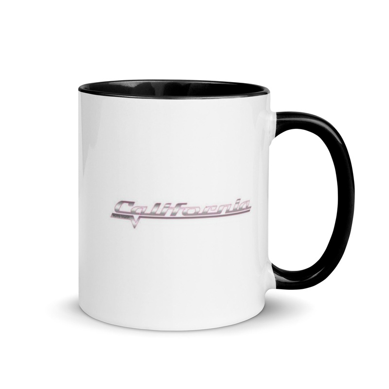 California 1400 Coffee  mug|Black|Red|Green