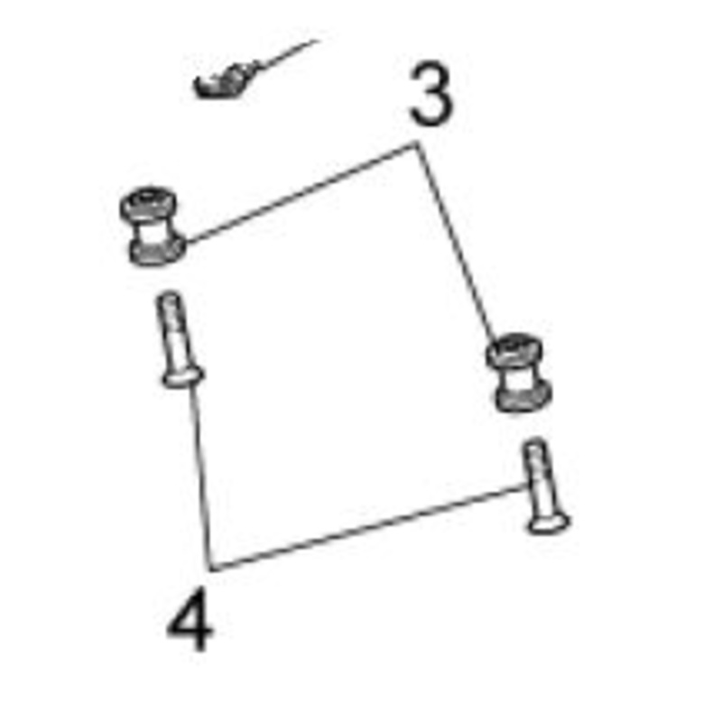 COLONNETTA GANCIO RETE OR STUD BOLT (#06467300)
