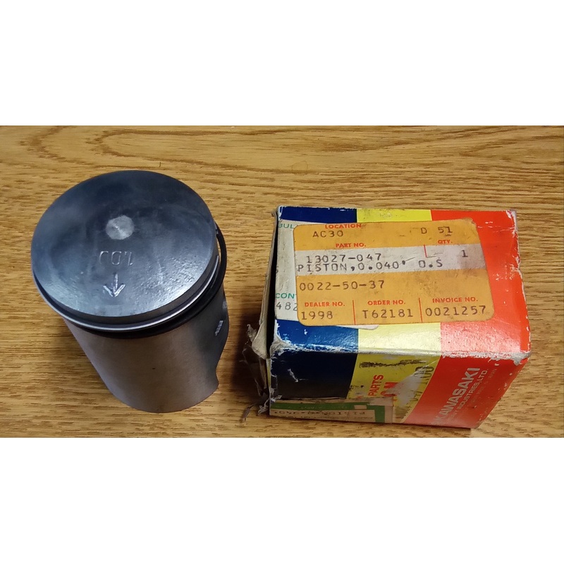 Kawasaki 125 Piston 1.00 Oversize 13027-047
