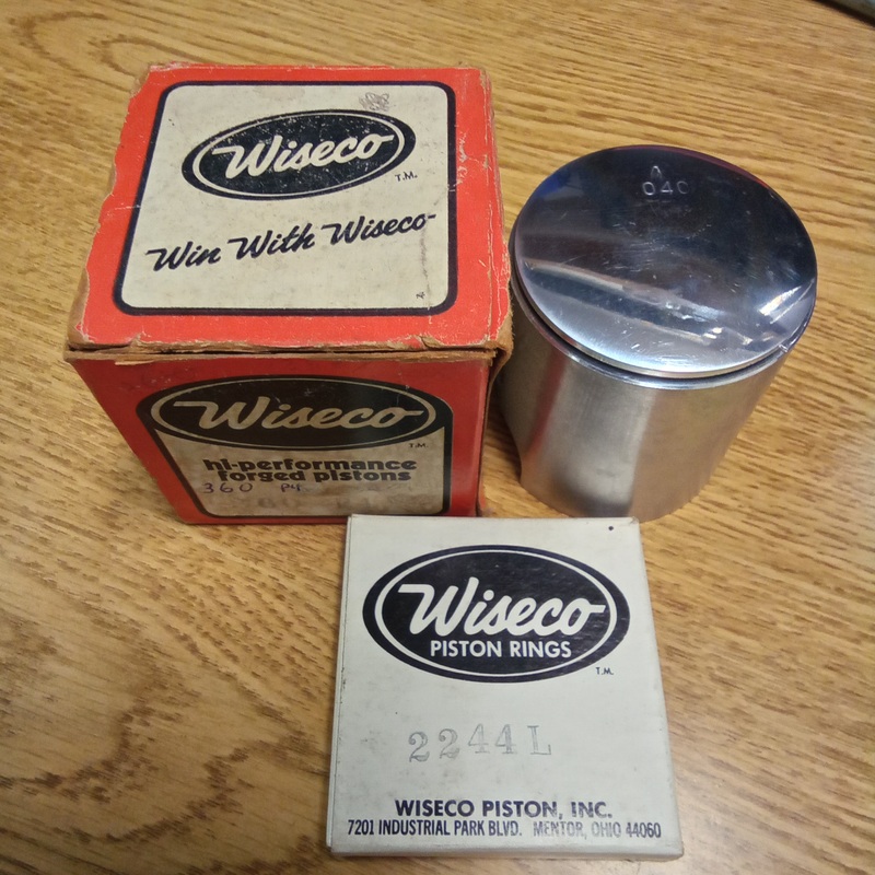 WISECO Piston 0.40 Oversize Kawasaki KX125 74-77 (360 P4)