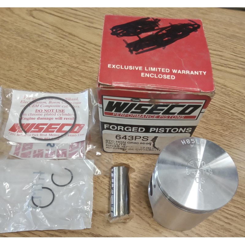 WISECO PISTON KIT Honda CR80 1986-96 STD PART #643PS