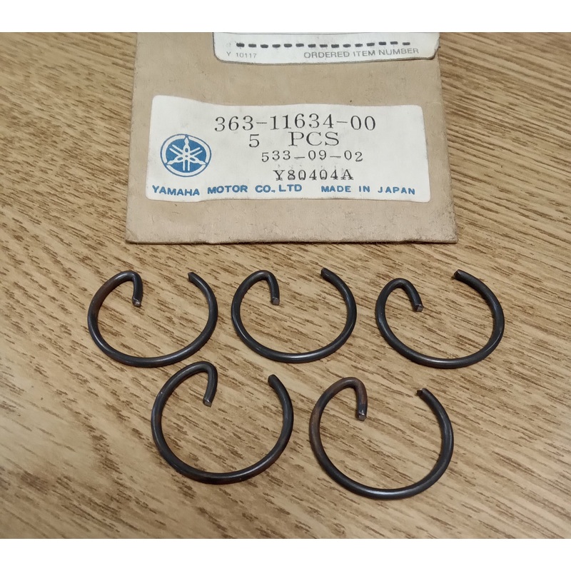Yamaha Piston Pin Circlip (Package of 5) 363-11634-00