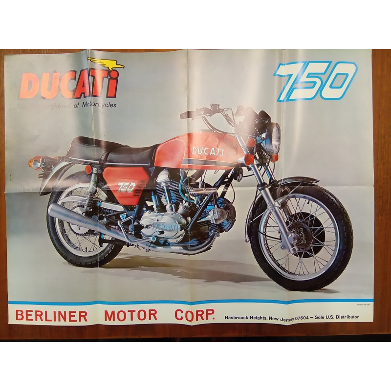 Ducati 750 GT Promotional Poster
