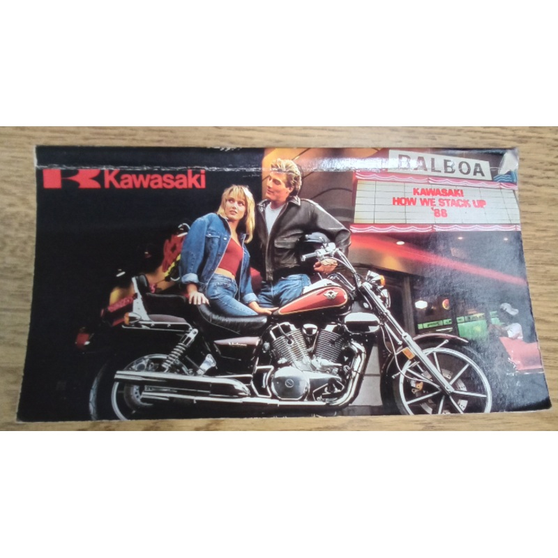 Kawasaki Sales Quick Reference Guide 1988