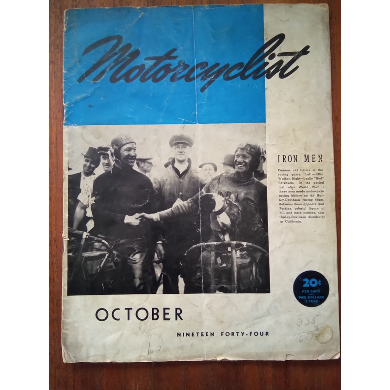 Motorcyclist Magazine – October 1944