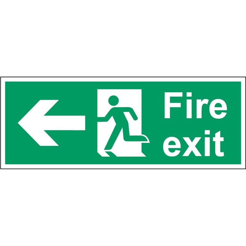 Securit Fire Exit Arrow Left