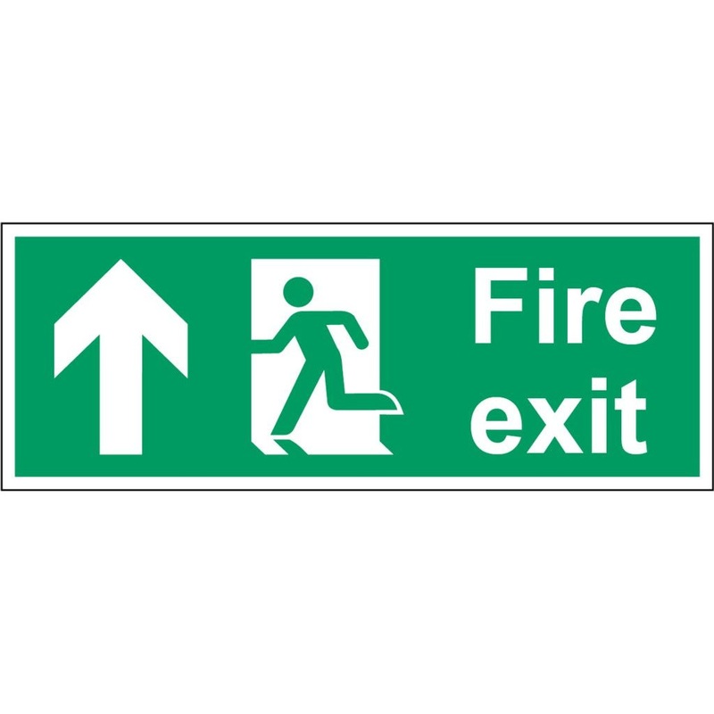 Securit Fire Exit Arrow Up