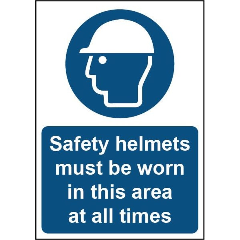 Securit Safety Helmets Must Be Worn