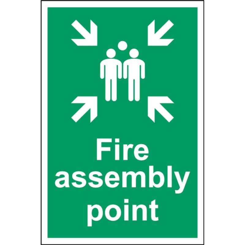 Smiths Architectural Fire Assembly Point Sign 200x300mm