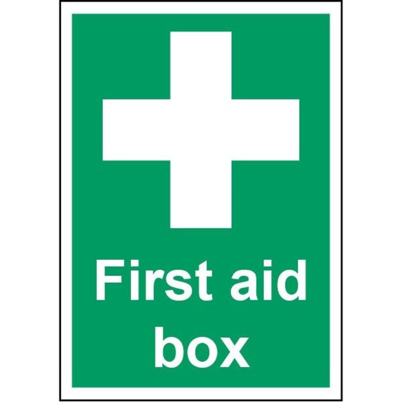 Smiths Architectural First Aid Box Sign 148mmx210mm